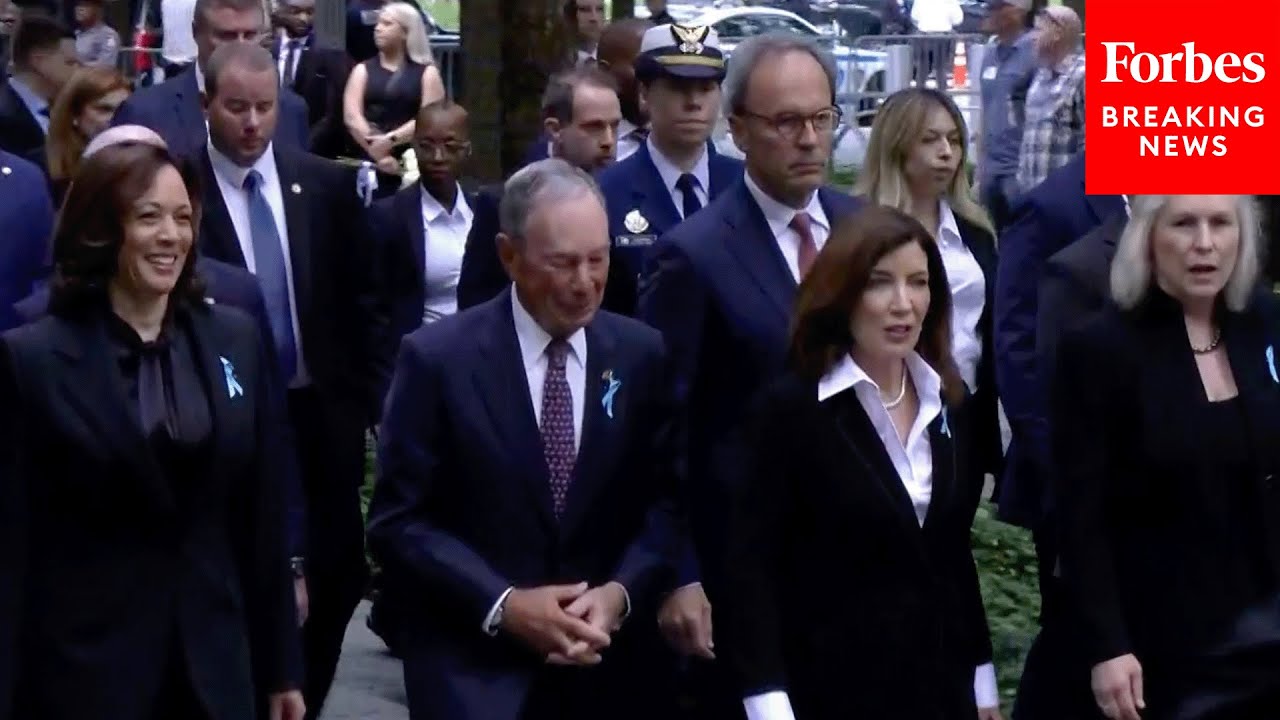 Kamala Harris And Other Officials Arrive At New York City's 9/11 Ceremony