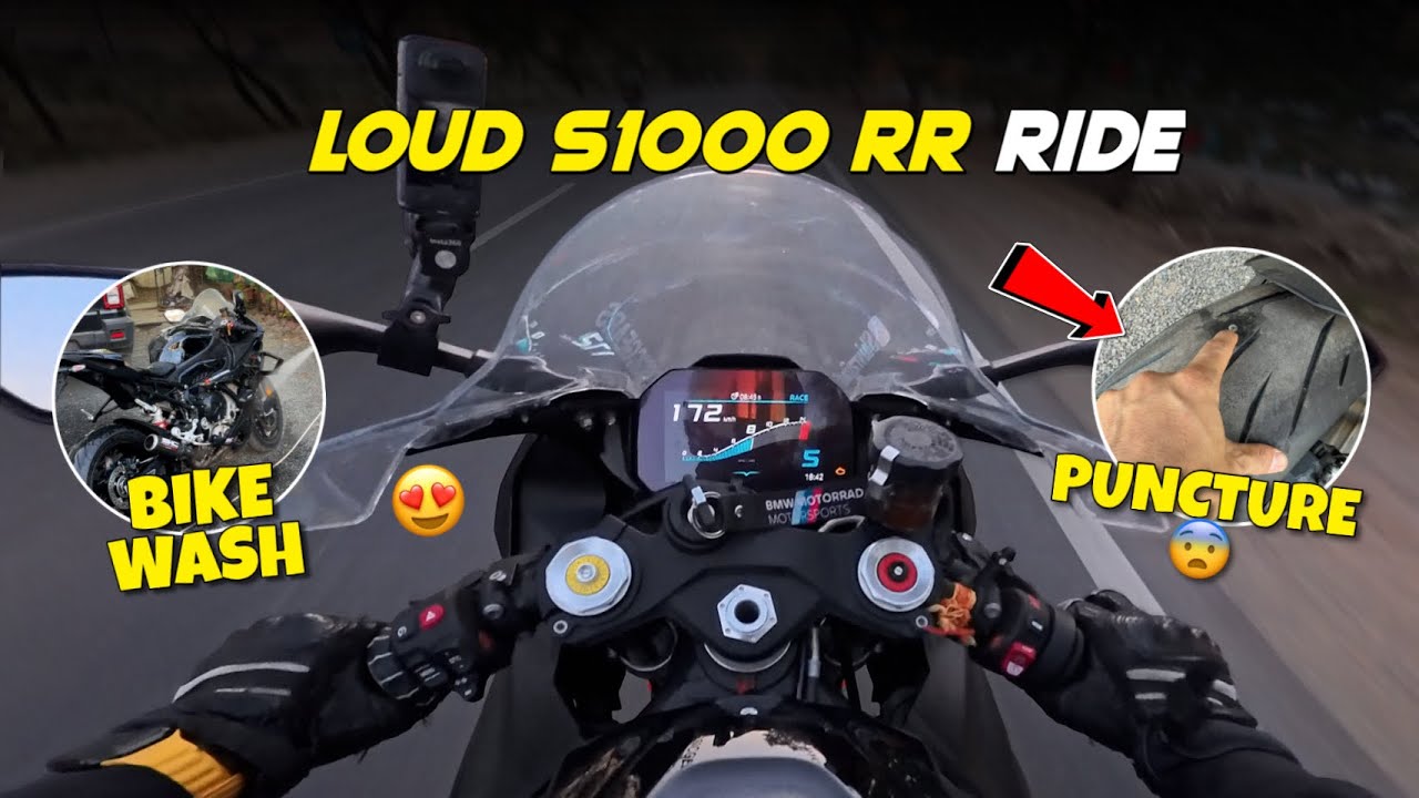 Crazy Ride on BMW S1000RR 😍| Firse Bike Puncture 😱| Shivraj 777 |