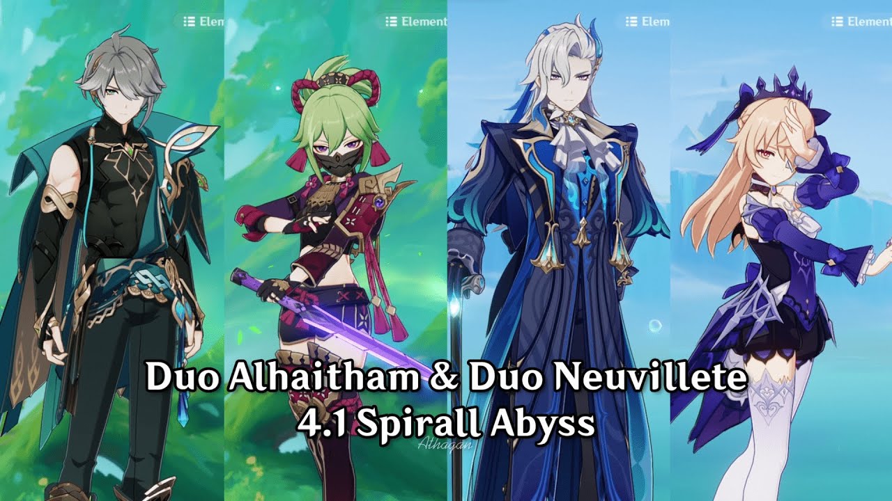 C0 Alhaitham Duo & C0 Neuvillete Duo | 4.1 Spirall Abyss