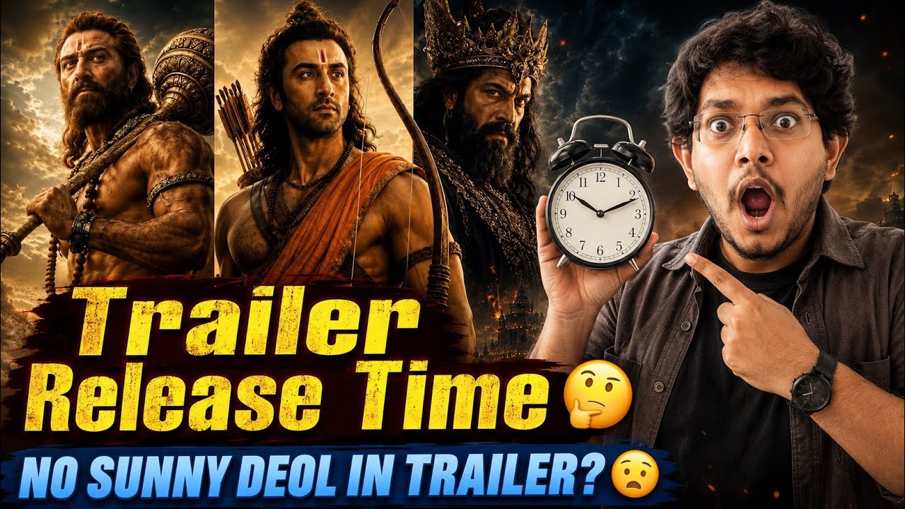 RAMAYANA PART 1 TRAILER RELEASE TIME | RAMAYANA TRAILER RELEASE TIME | RAMAYANA TRAILER REVIEW 😱
