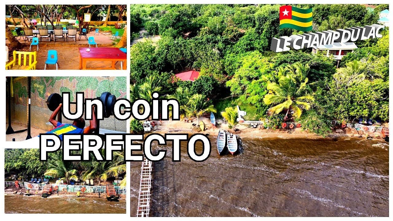 4K LE CHAMP DU LAC EKPUI-TOGOVILLE| BEST RESORTS & BEACHES| Île à Visiter au Togo 🇹🇬