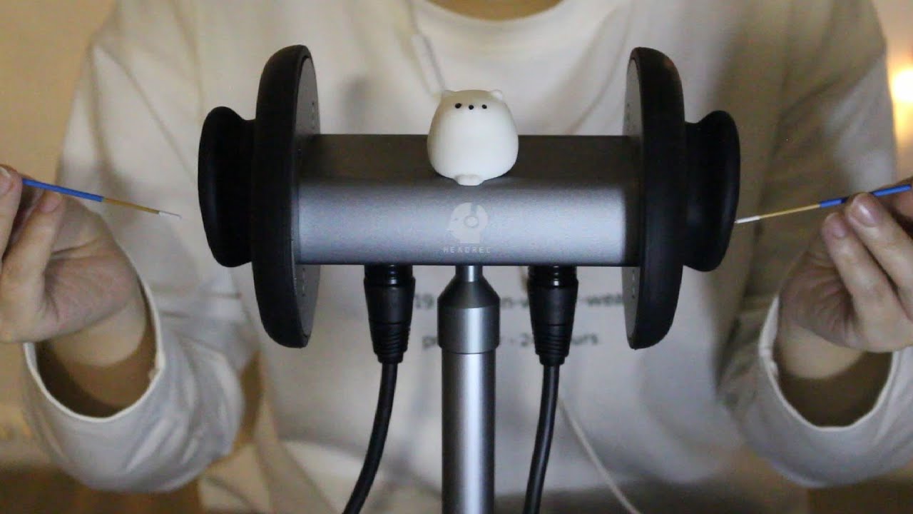 中文ASMR | 无人声双耳马尾丝掏耳 一小时 助眠哄睡触发音自制摩擦音无底噪中文触发音