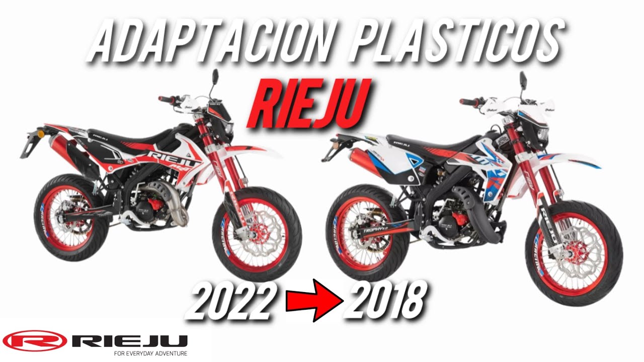 Adaptando los plásticos de la Rieju del 2018 + NUEVAS PIEZAS
