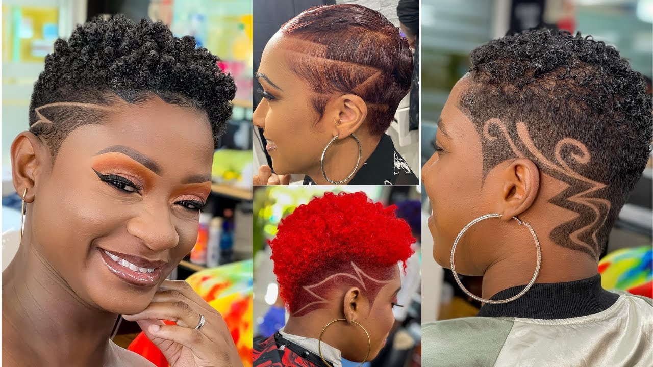Top 10 Bold Female Haircut | Funky & Daring Natural Short Hair Hairstyles For Black Women | Wendy St