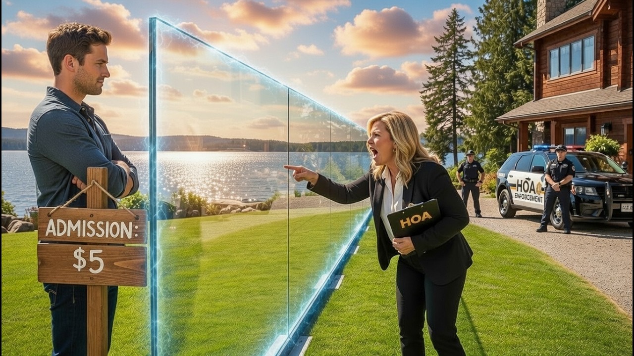 Karen: „Gardul blochează vederea mea!” → 50 ft sticlă antiglonț + taxă