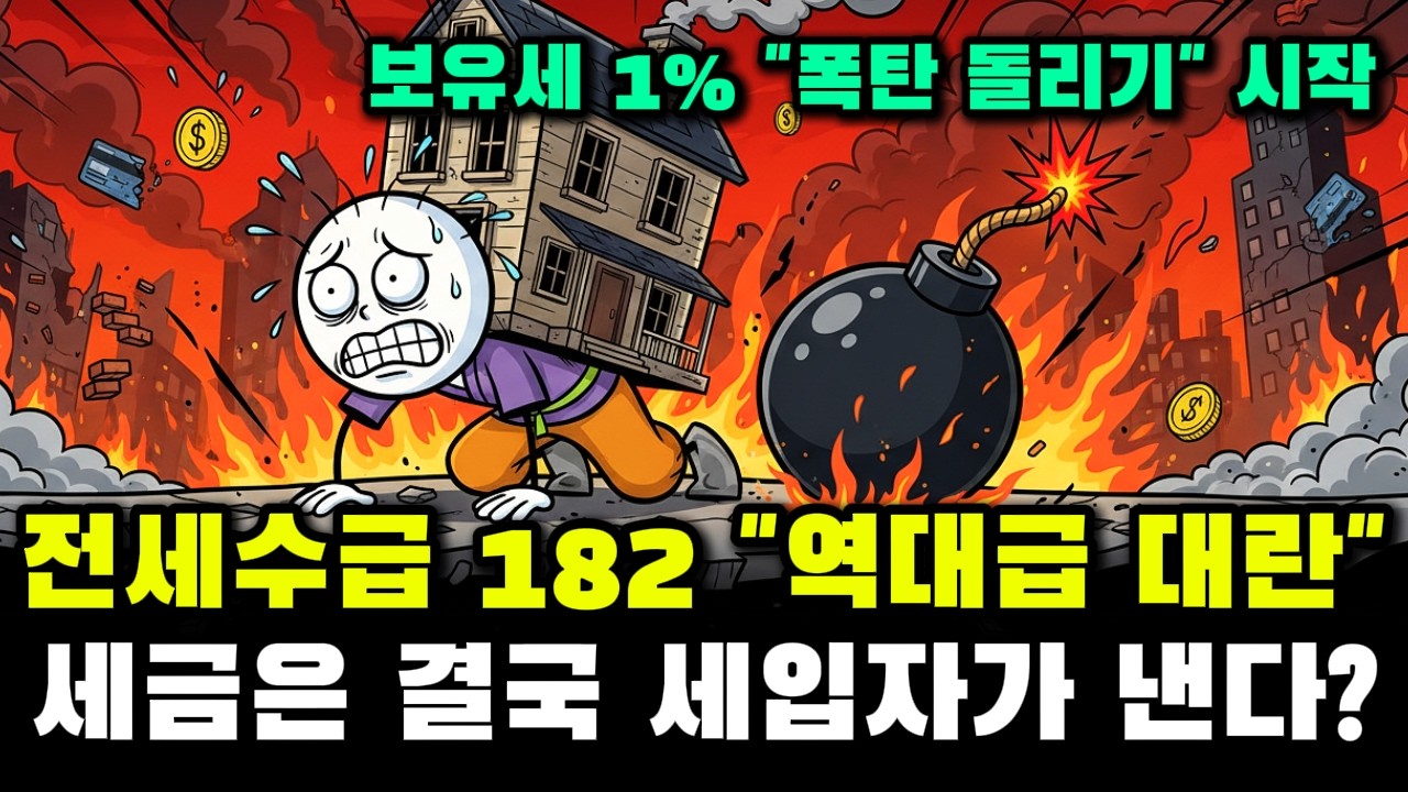 전세 수급지수 182 돌파! 임대차 3법 때보다 더 무서운 대란이 온다