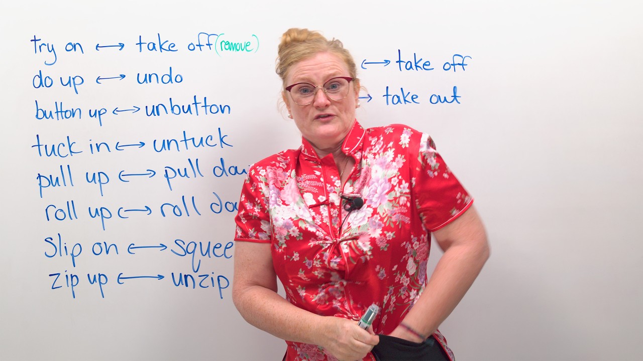 “TAKE IT OFF!” Learn English Phrasal Verbs for Clothes & Shopping
