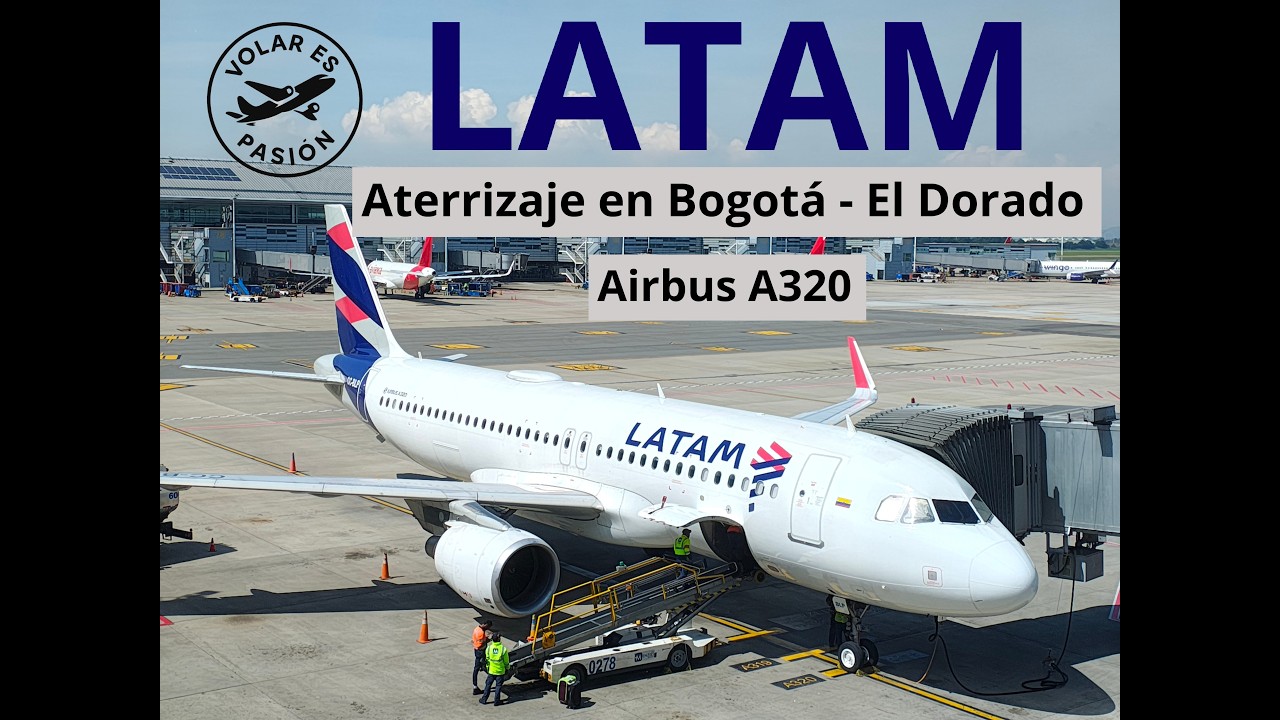 LATAM Colombia / Airbus A320-200 / Aterrizaje en Bogotá (Pista 32R) 🇨🇴