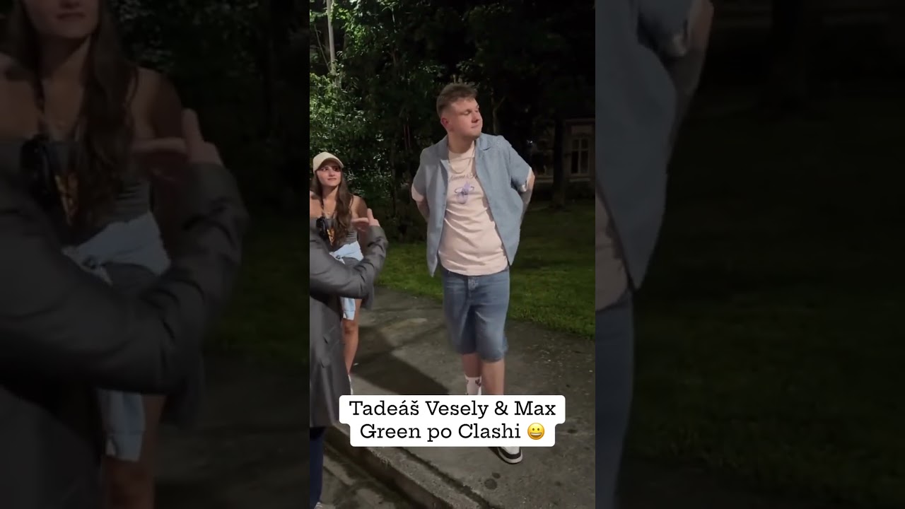 Like & odběr Tade&aacute;&scaron; Vesely & Max Green po Clashi