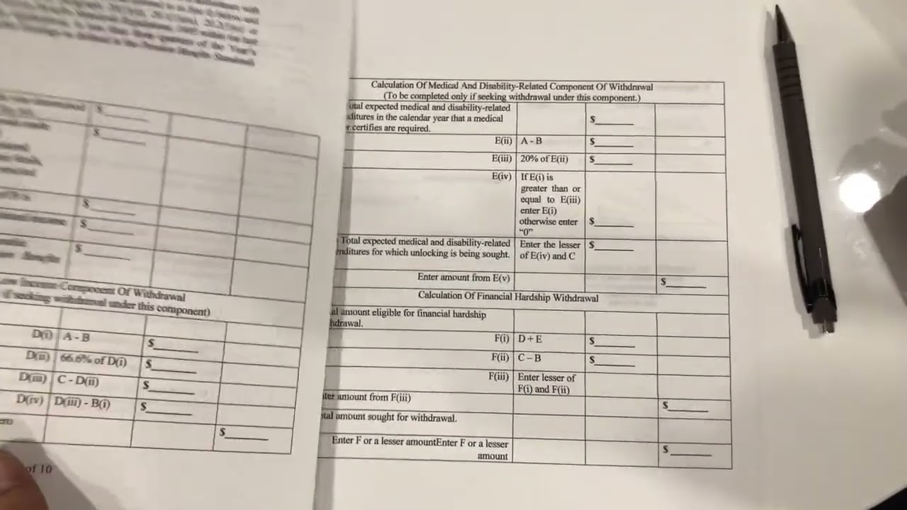 HOW TO NOTARIZE: Form 1 - Attestation regarding Withdrawal based on Financial Hardship
