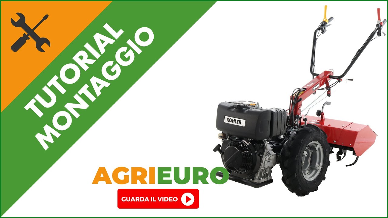 Motocoltivatore professionale Ginko R710 EKO: come montare il pratico motocoltivatore serie pesante.