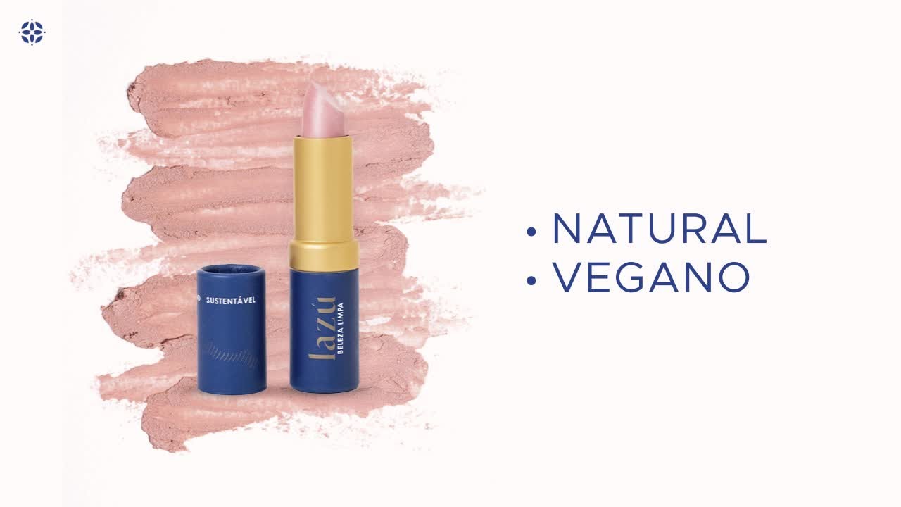 Batom natural, vegano e multifuncional: é batom, sombra, iluminador e blush!