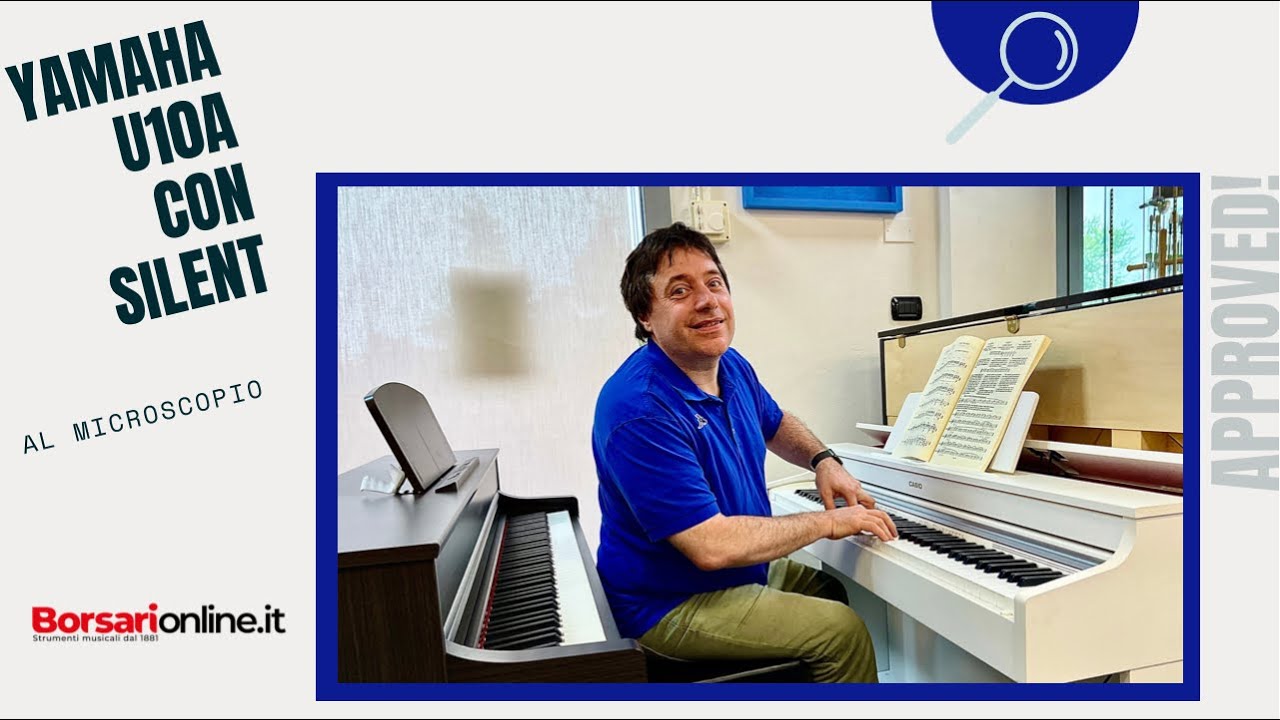 PIANOFORTE ACUSTICO VERTICALE RIGENERATO U10A 121cm Yamaha con sistema SILENT TECHNICS IN PROVA