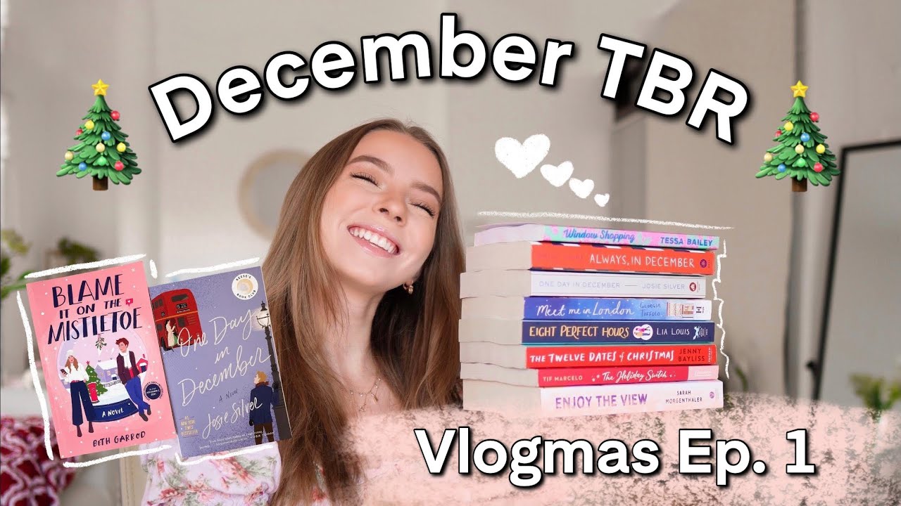 Let’s talk about all the books I want to read in December ♡ Vlogmas Day 1