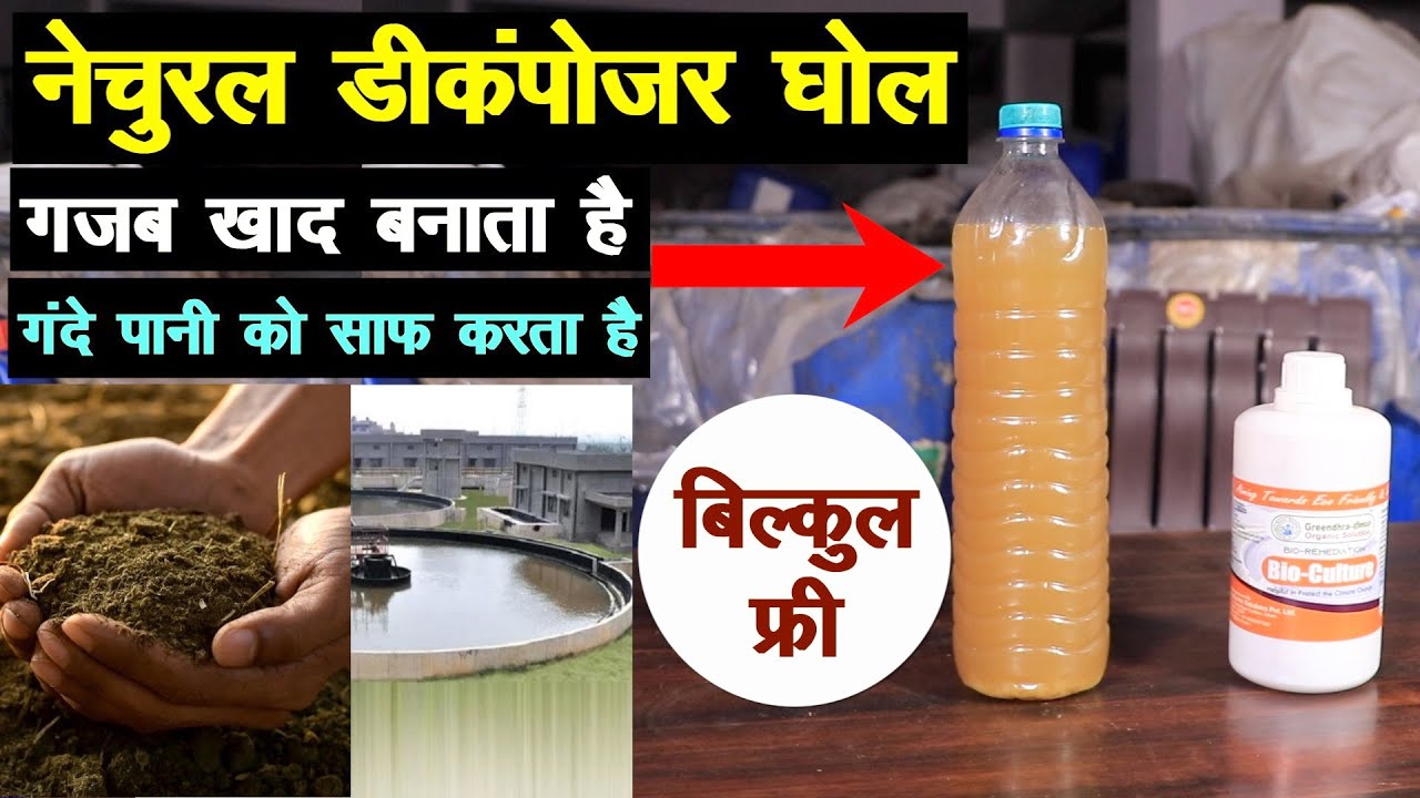 फ्री का ये नेचुरल डीकंपोजर घोल फसलों के लिए रामबाण है, गंदा पानी साफ करता है || Technical Farming