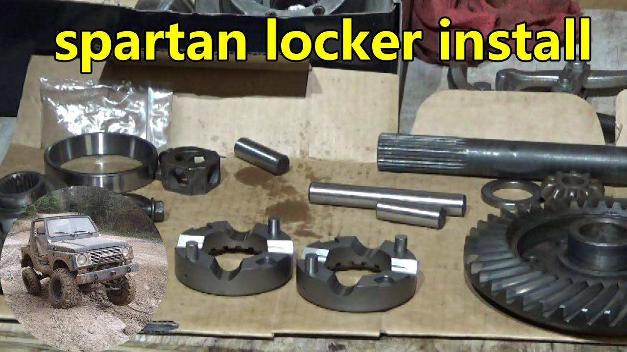 Suzuki Samurai, spartan locker and differential bearings install
