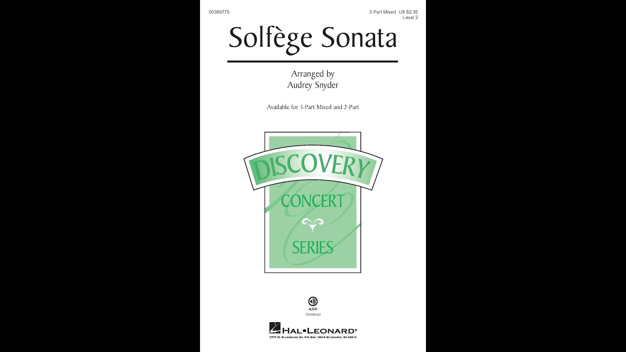 Solfège Sonata (3-Part Mixed Choir) - Arranged by Audrey Snyder
