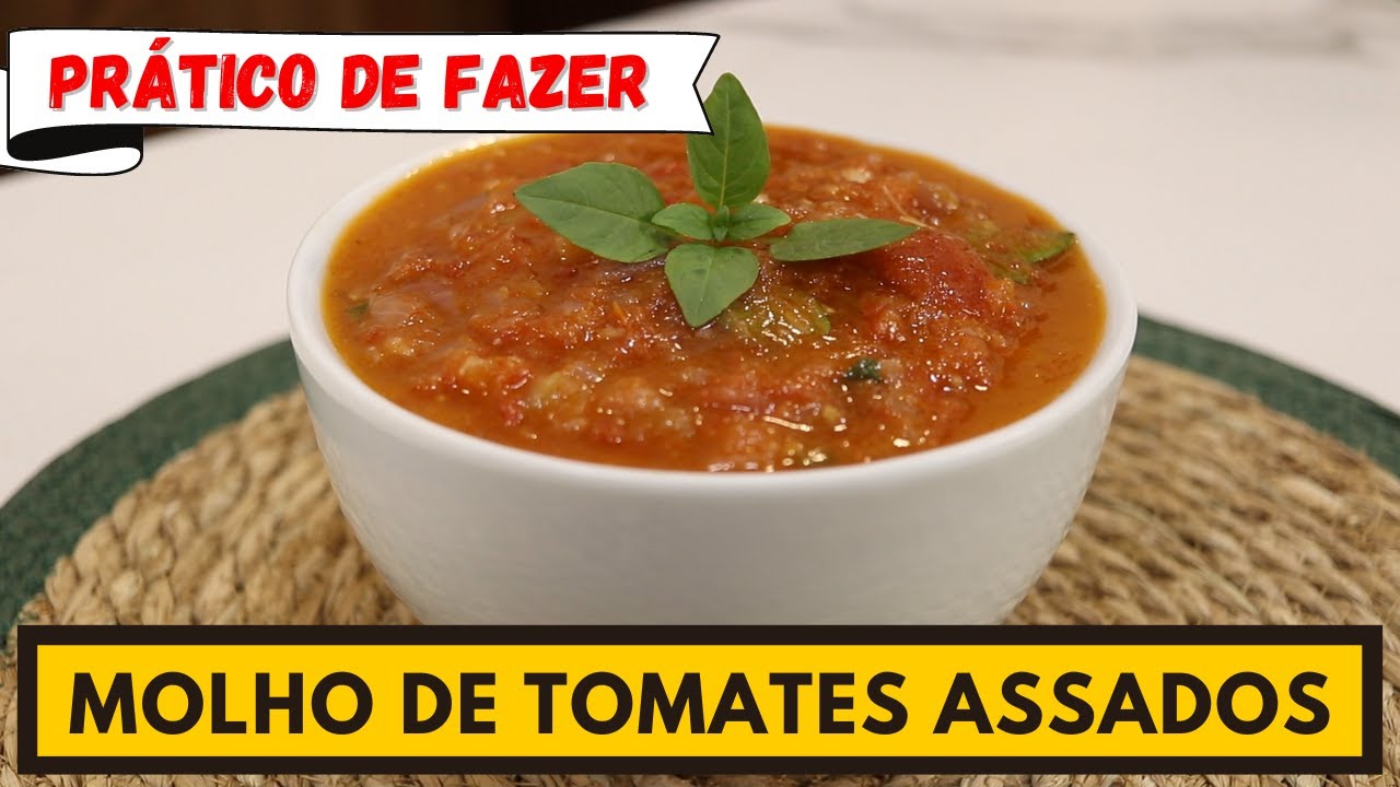 O MELHOR MOLHO DE TOMATE! MOLHO DE TOMATE ASSADO