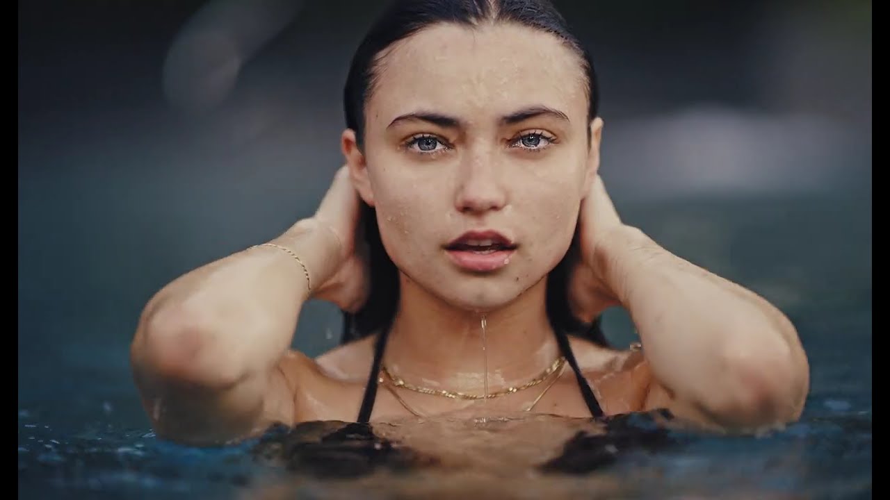 Swimming Pool, Girl, Fashion Model || No Copyright Video 4K ||