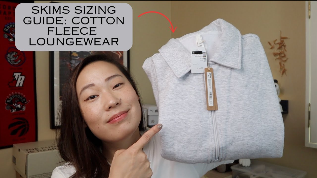 SKIMS SIZING GUIDE: COTTON FLEECE LOUNGEWEAR