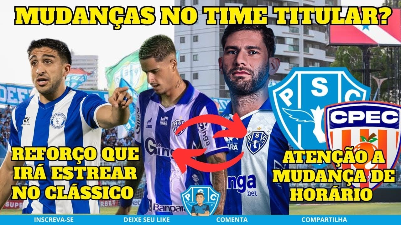 JUNIOR ROCHA FAZ ALTERAÇÃO NO TIME