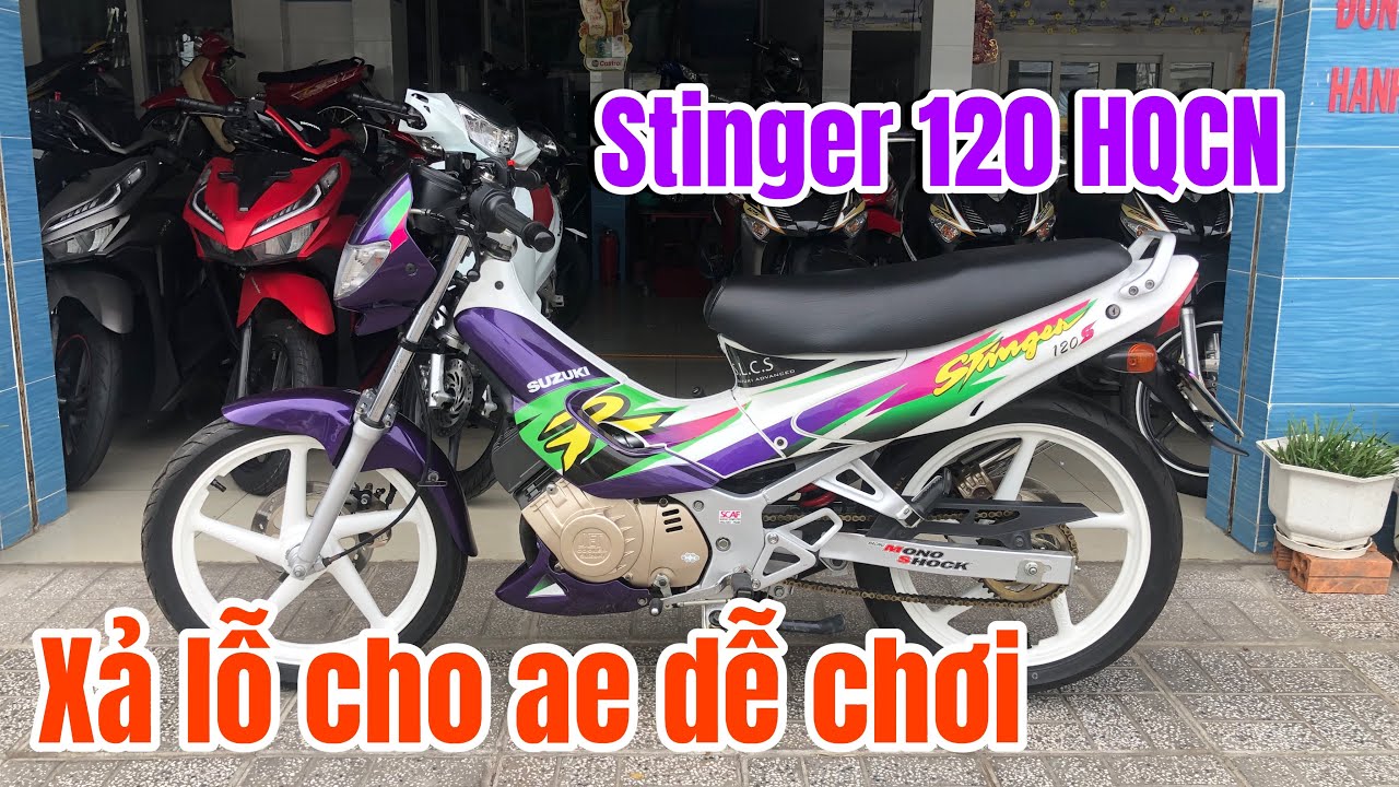 Lên sống 1 em Stinger 120 HQCN, giá mềm cho ae đam mê 2 thì. #xemay #suzuki