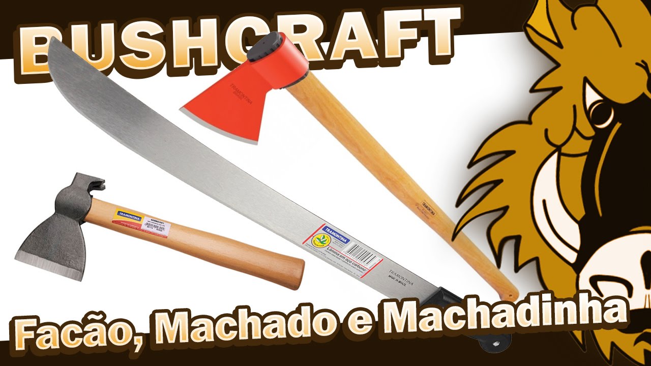 Facão, machado e machadinha - Segurança!