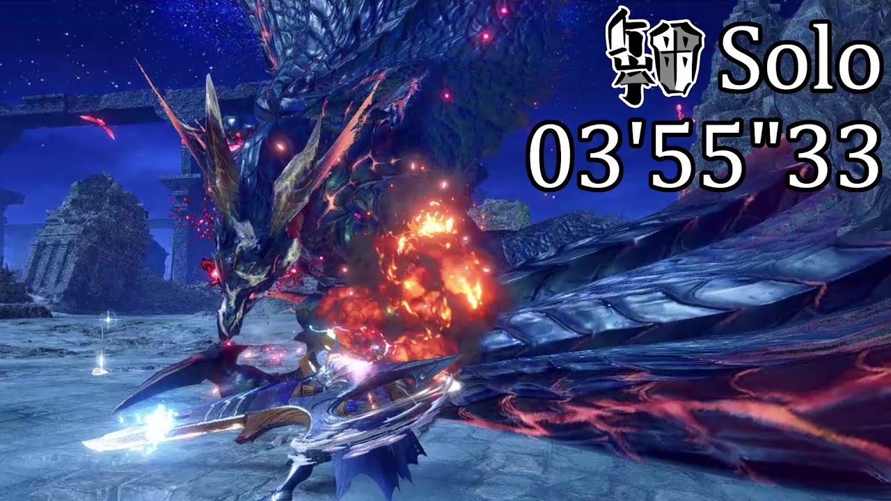【MHR:SB Steam版】烈禍襲来：キュララララララ！　原初を刻むメル・ゼナ　ガンランス　非火事場・盟勇なし　03'55