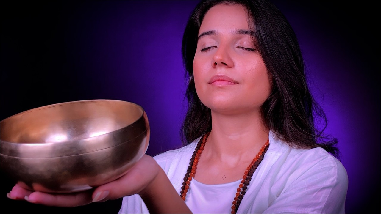 ASMR Frequências para CALMA e PAZ ♡ Sino Tibetano e Sussurros para Dormir Profundamente | 3 Horas