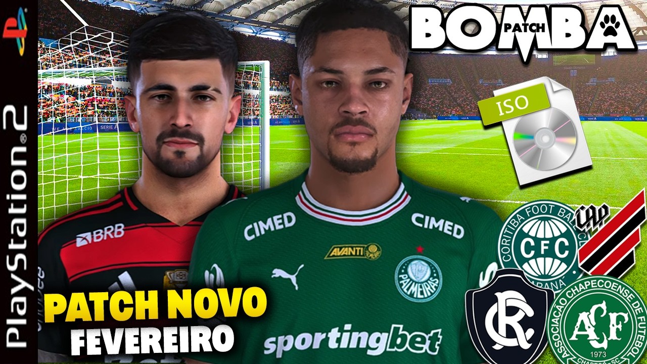 ⚽ NOVO BOMBA PATCH 2026 PS2 ISO DOWNLOAD COM DOWNLOAD GRÁTIS (PS2, PCSX2, AETHERSX2) 🎮