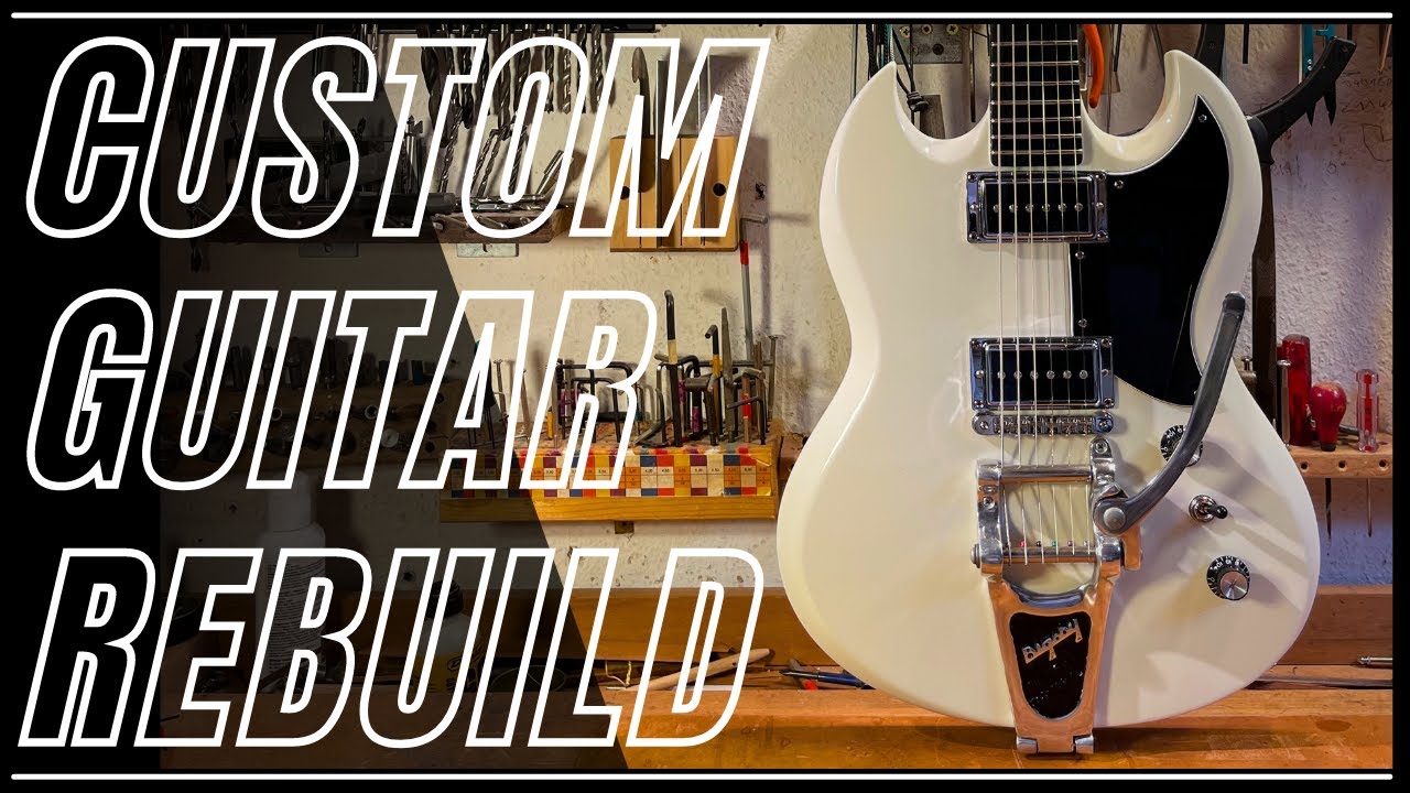 Gibson SG Style Custom Handmade Guitar Repair/Restoration/Makeover/Rebuild/ Luthier Workshop/ Ep.15