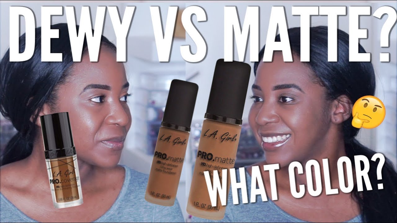 HOW TO FIND THE RIGHT FOUNDATION | LA GIRL PRO MATTE VS PRO COVERAGE
