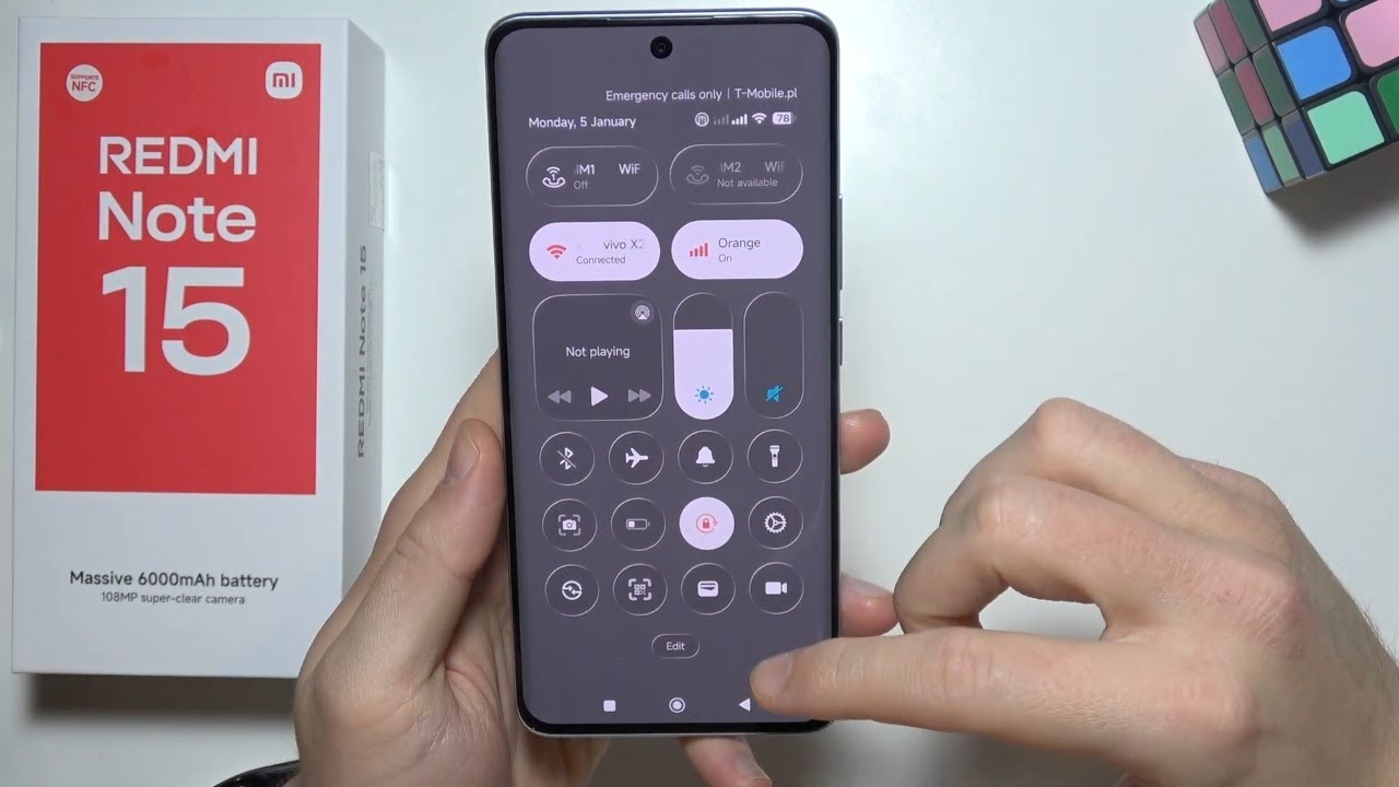 Redmi Note 15: Change Quick Settings Style (Control Center)