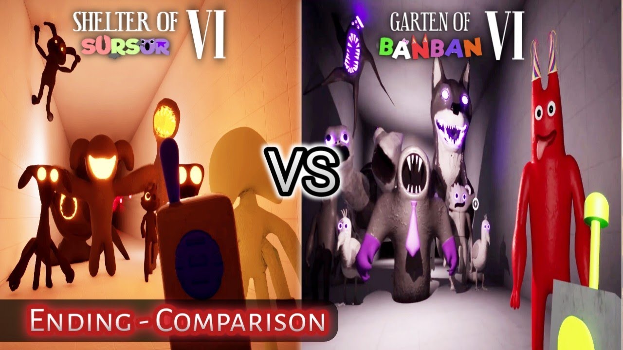 SHELTER OF SURSUR 6 Ending VS GARTEN OF BANBAN 6 Ending Comparison