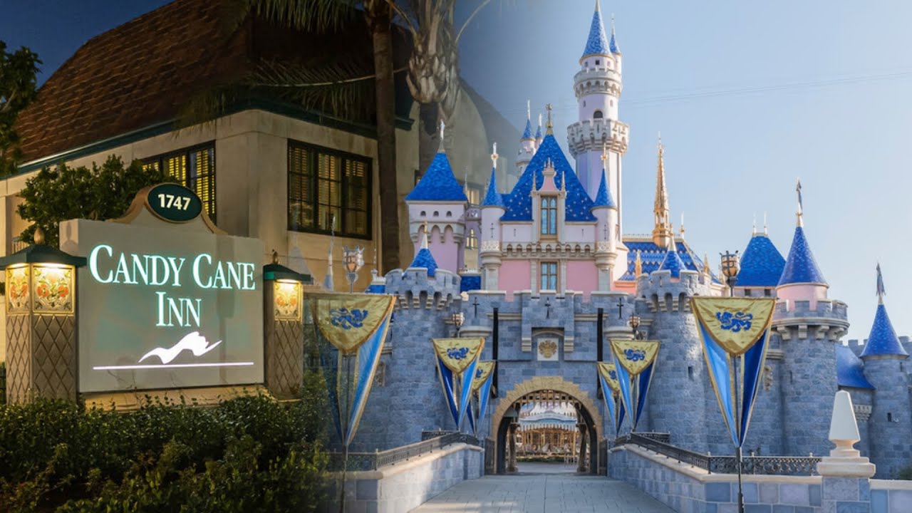 Candy Cane Inn to Disneyland Resort! Real-Time Walk