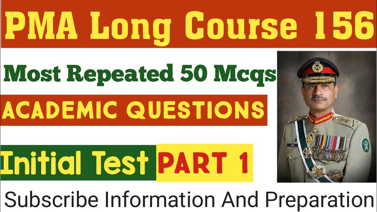 PMA Long Course 156 | Most Important & Repeated Academic MCQs | Complete Guide for 2025