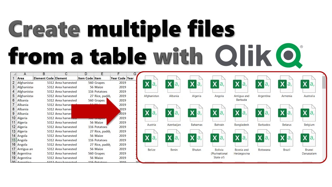 For loop and variables in Qlik Sense Script - Split a table in multiple files