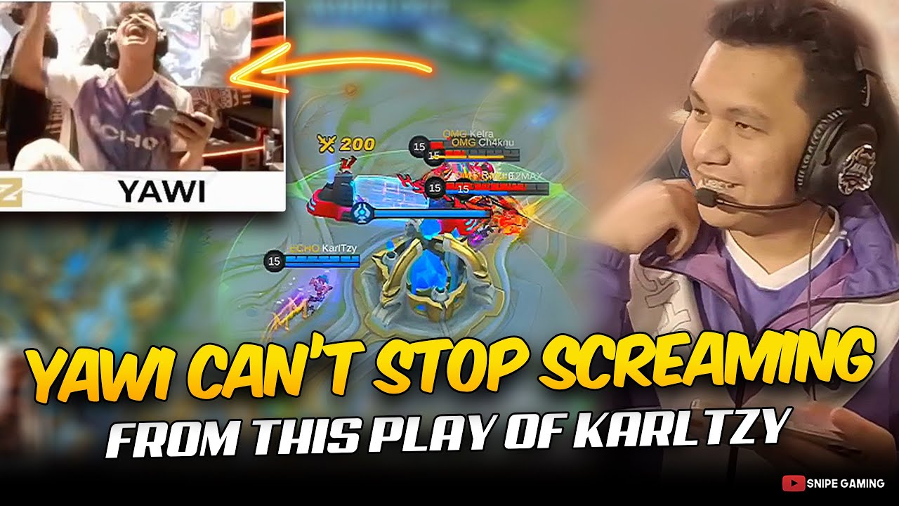 YAWI CAN'T STOP SCREAMING FROM THIS PLAY OF KARLTZY. . . 😮