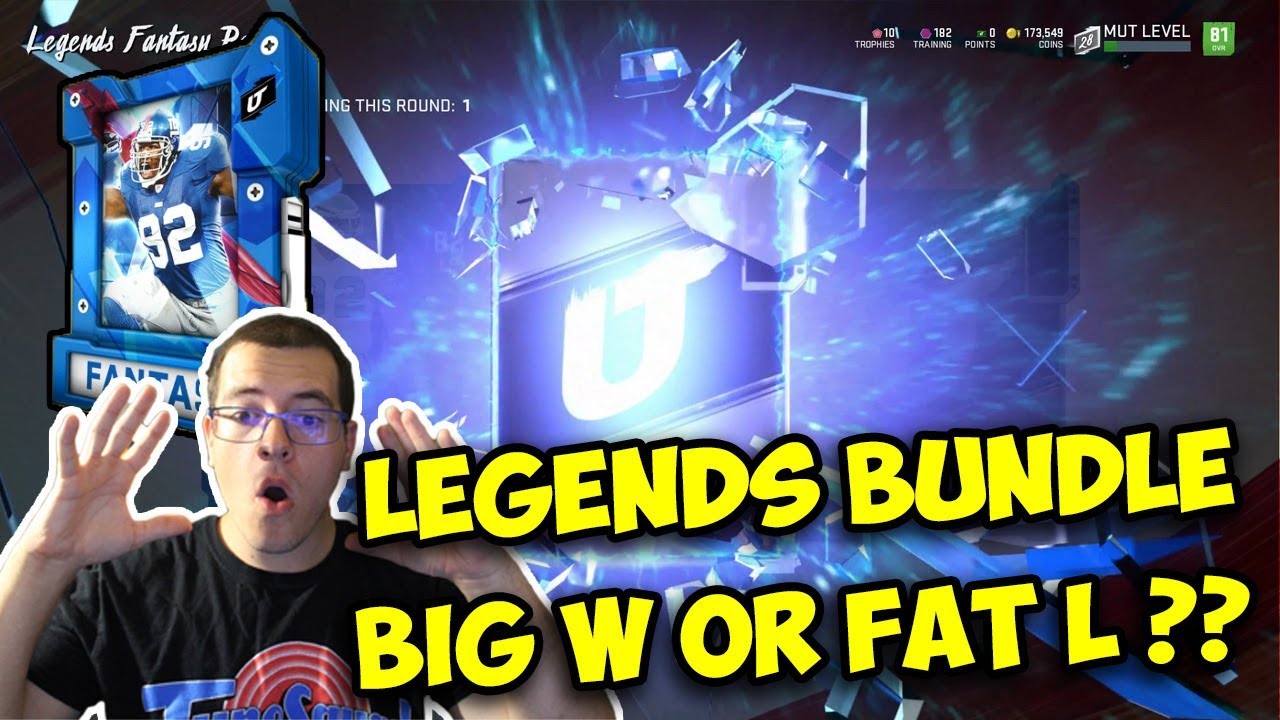 Legends Fantasy Pack Bundle ! ALL LEGEND PULLS IN ONE ROUND !- Madden 20 Ultimate Team