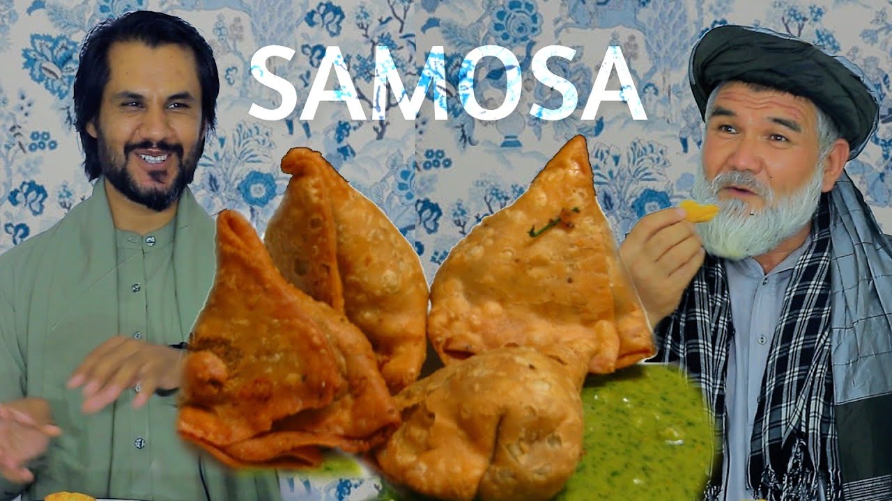 Tribespeople try Samosa Indian snacks