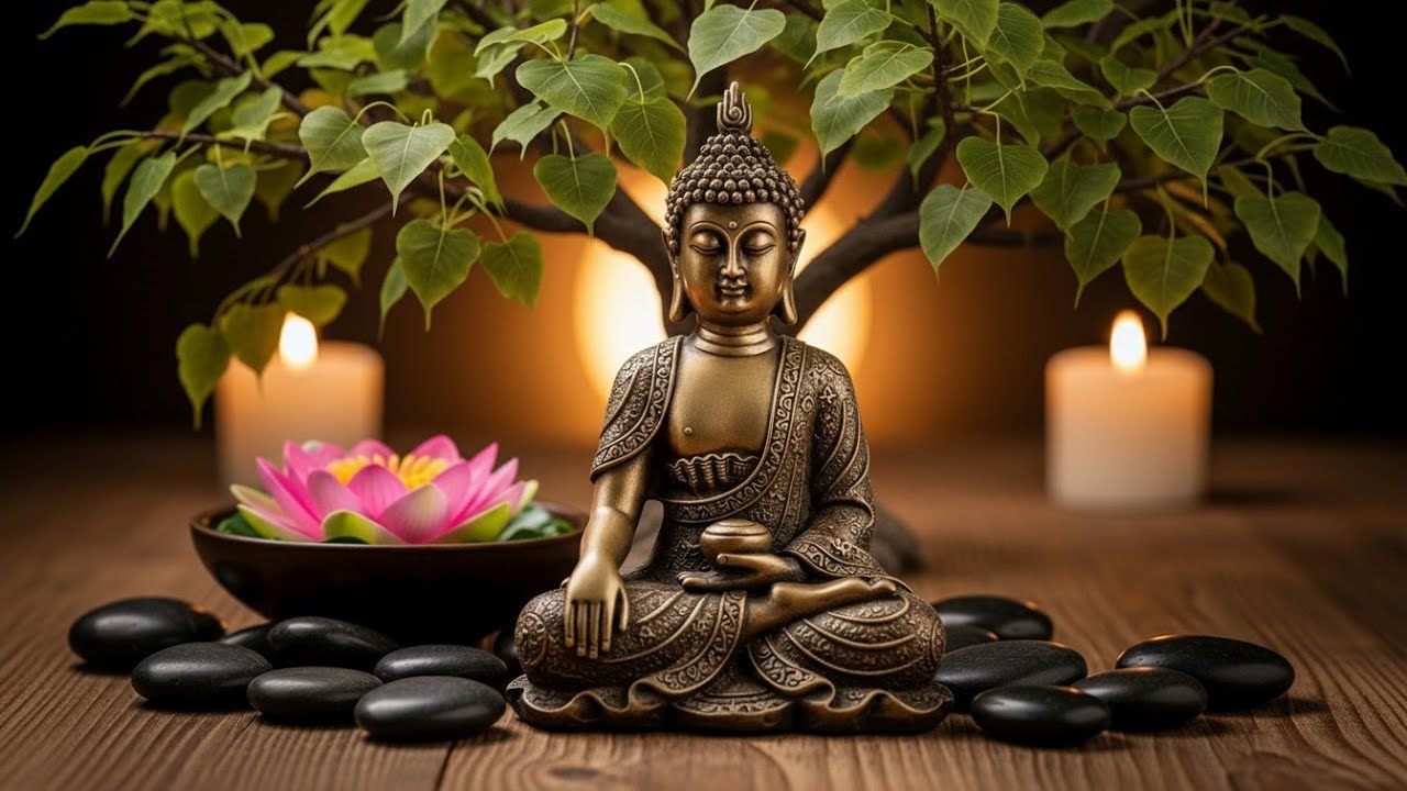 Peaceful Buddha Meditation | Calming Music & Relaxing Ambience for Stress Relief, Sleep, Anxiety 🕯️