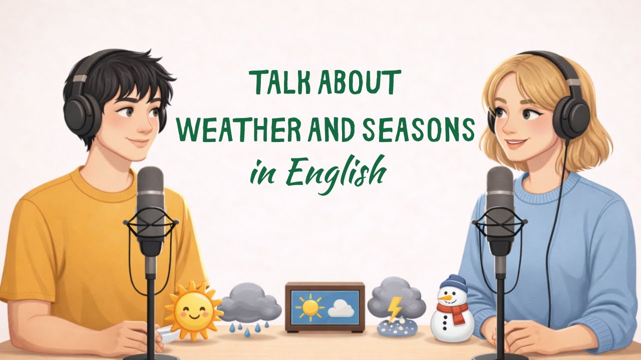 Learn English : How to Talk About Weather and Seasons | English Podcast For Listening!