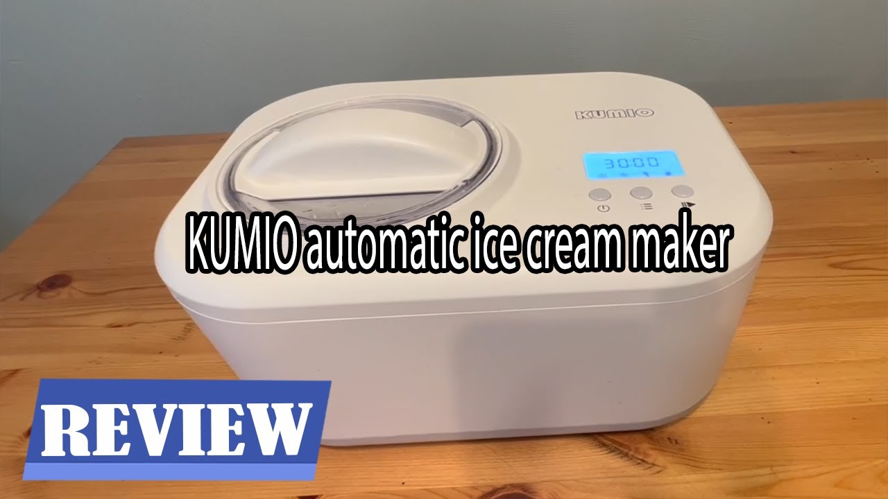 KUMIO Automatic Ice Cream Maker with Compressor  Review - See before you buy!