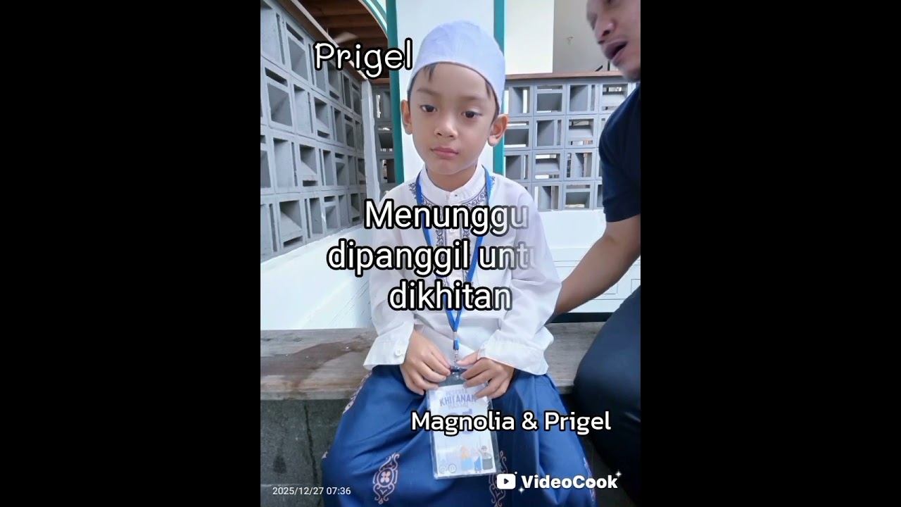 Prigel dikhitan / disunat di sunatan masal Masjid Keramat Luar Batang, Jakarta, 27-12-2025