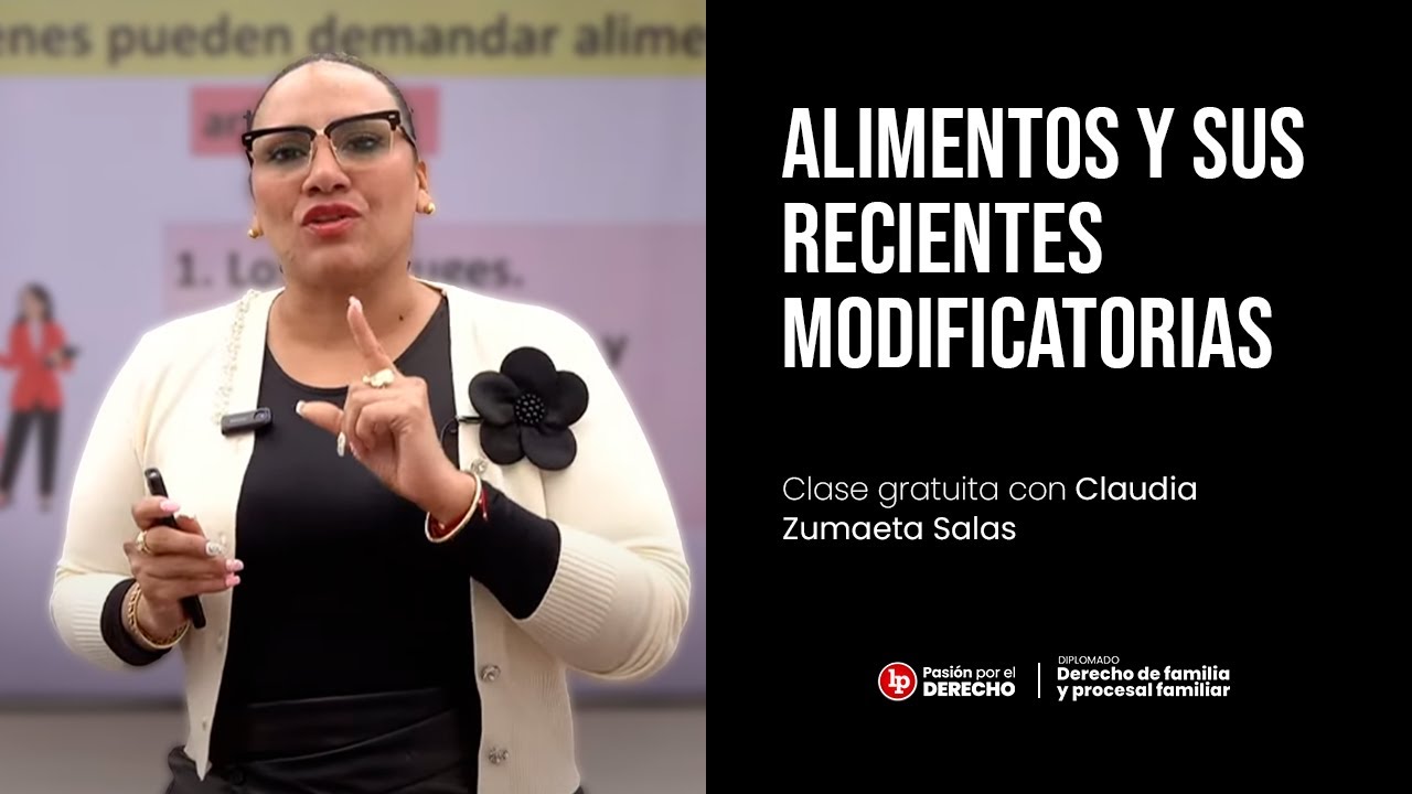 Alimentos y sus recientes modificatorias, por Claudia Zumaeta Salas l LP