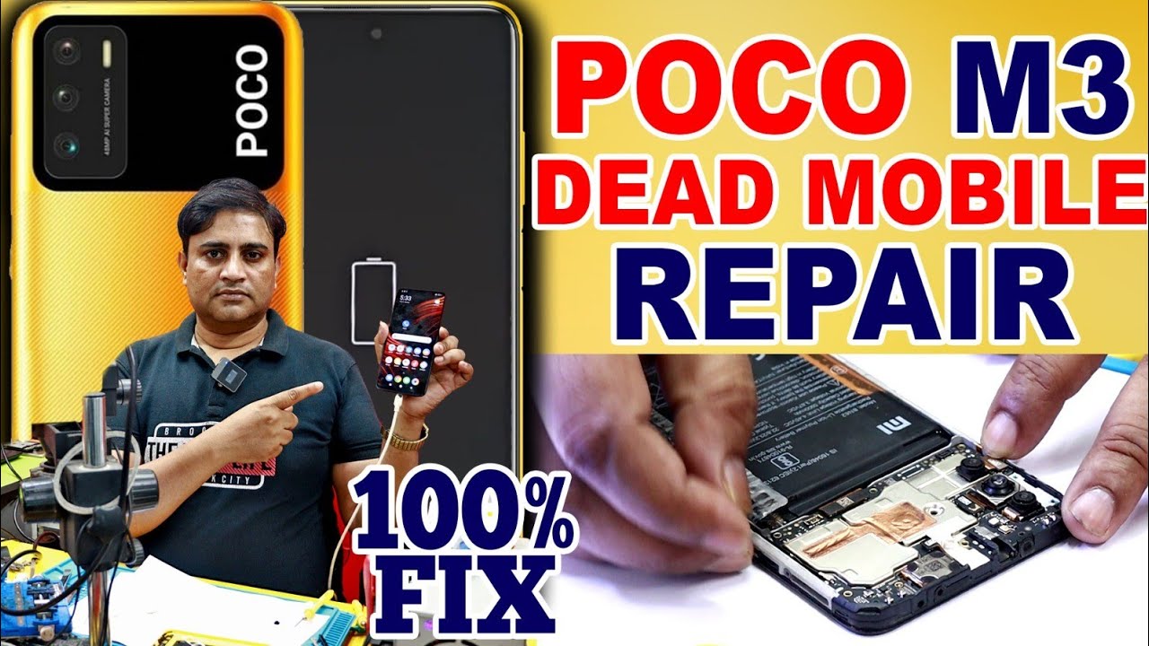 How To Repair Dead POCO M3 Mobile | POCO M3 Power not turning | Mobile repairing course