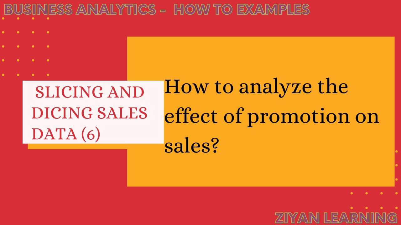 How to analyze the effect of promotion on sales? | PivotTable | Data Analysis