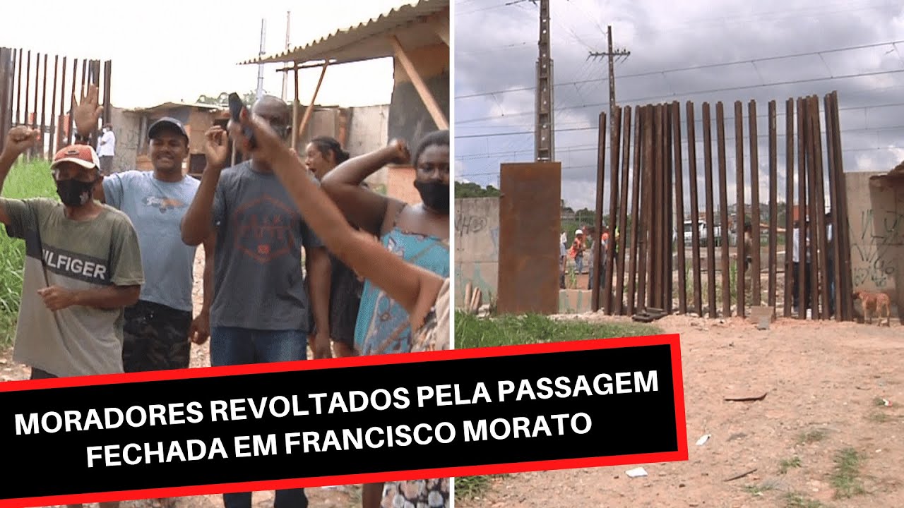 Moradores revoltados por passagem fechada pela CPTM em Francisco Morato