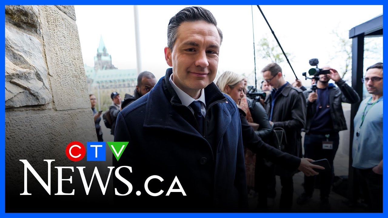 ‘A lot of things to celebrate’ | Poilievre arrives at Parliament Hill to meet with new caucus