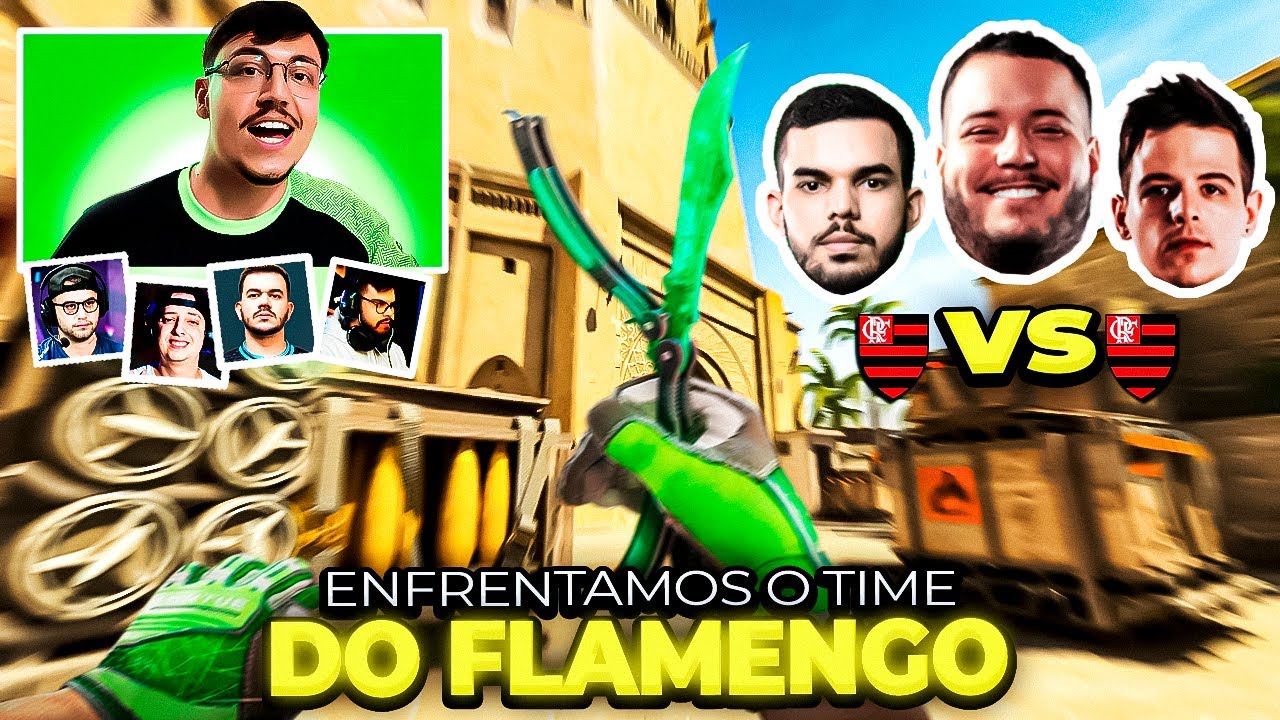 Desafiamos JOGADORES PROFISSIONAIS do FLAMENGO de CS2...o jogo foi MUITO DIFÍCIL🔥